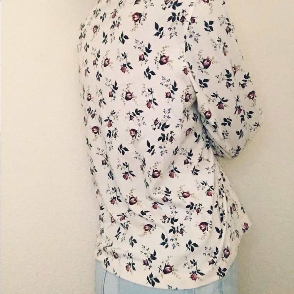 💐VTG floral cottage core button down shirt - Picture 6 of 10